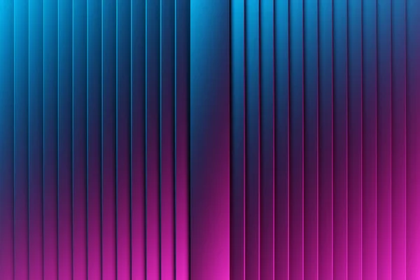 Illustratie Van Een Roze Blauwe Strepen Onder Neon Lichten Geometrische — Stockfoto