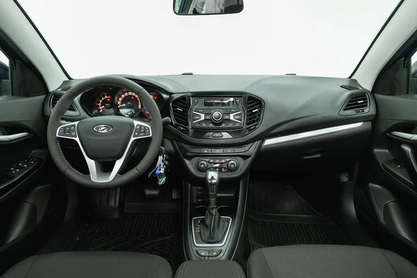 Novosibirsk Russia October 2021 Lada Vesta Interior New Modern Suv — Stockfoto