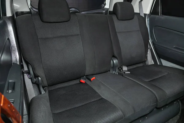 Novosibirsk Rusia Diciembre 2021 Daihatsu Terios Asientos Negros Interior Del —  Fotos de Stock