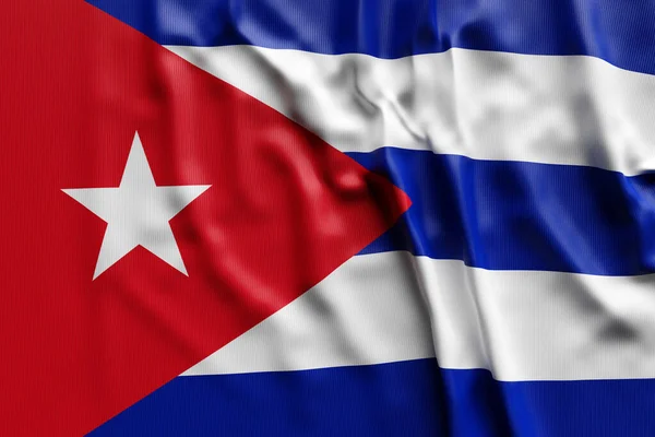 Ilustração Bandeira Desenvolvimento Nacional Cuba Símbolo Nacional — Fotografia de Stock