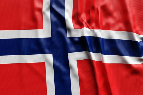 Ilustración Noruega Bandera Nacional Desarrollo Símbolo País — Foto de Stock