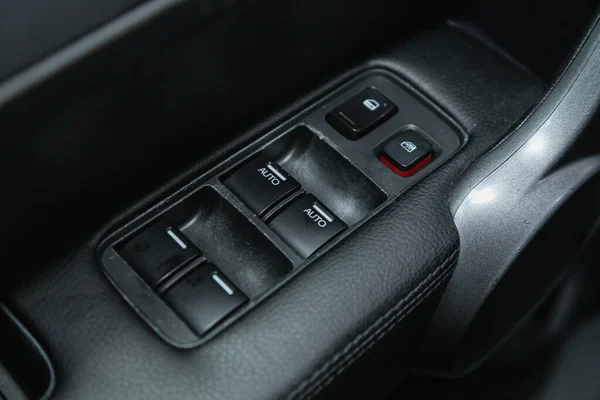 Novosibirsk Russia November 2021 Honda Close Side Door Button Window — 스톡 사진