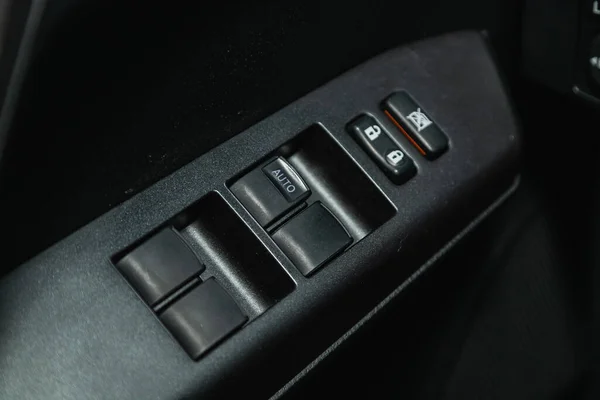 Novosibirsk Russia November 2021 Toyota Rav Car Door Interior Armrest — 스톡 사진