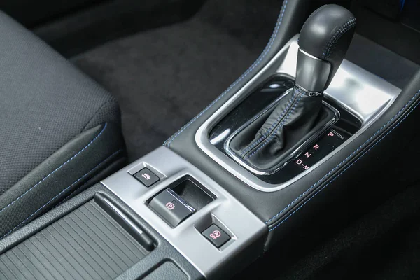 Novosibirsk Russia November 2021 Subaru Levorg Automatic Gear Stick Modern — Stockfoto