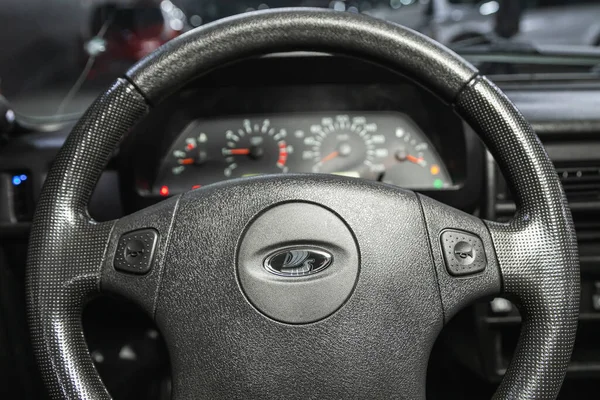 Novosibirsk Russia December 2021 Lada Niva Modern Car Interior View — стоковое фото