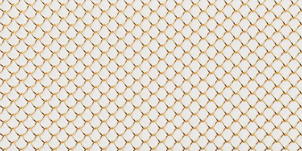 Illustration Golden Metal Mesh Bright Contrast Color Hand Drawn Ornament — Zdjęcie stockowe