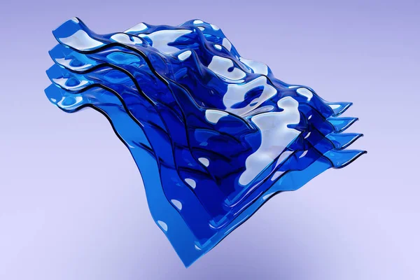 Ilustração Fundo Clássico Gradiente Abstrato Azul Com Linhas Imprima Das — Fotografia de Stock