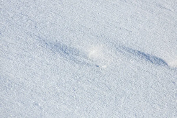 Γκρο Πλαν Χιονισμένης Επιφάνειας Και Νιφάδων Υποβάθρου — Φωτογραφία Αρχείου