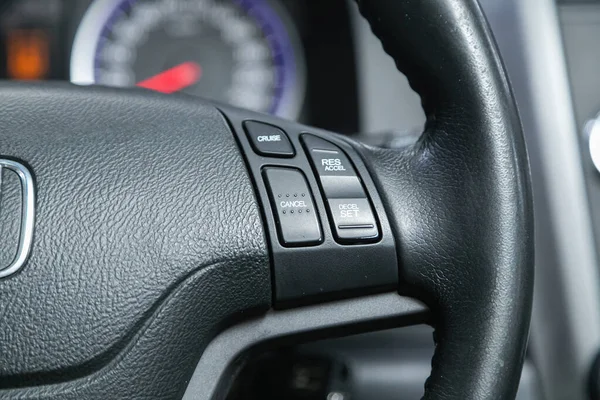 Novosibirsk Russia November 2021 Honda Steering Wheel Media Phone Control — Stockfoto