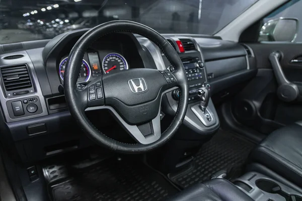 Novosibirsk Russia November 2021 Honda Cockpit Interior Cabin Details Speedometer —  Fotos de Stock