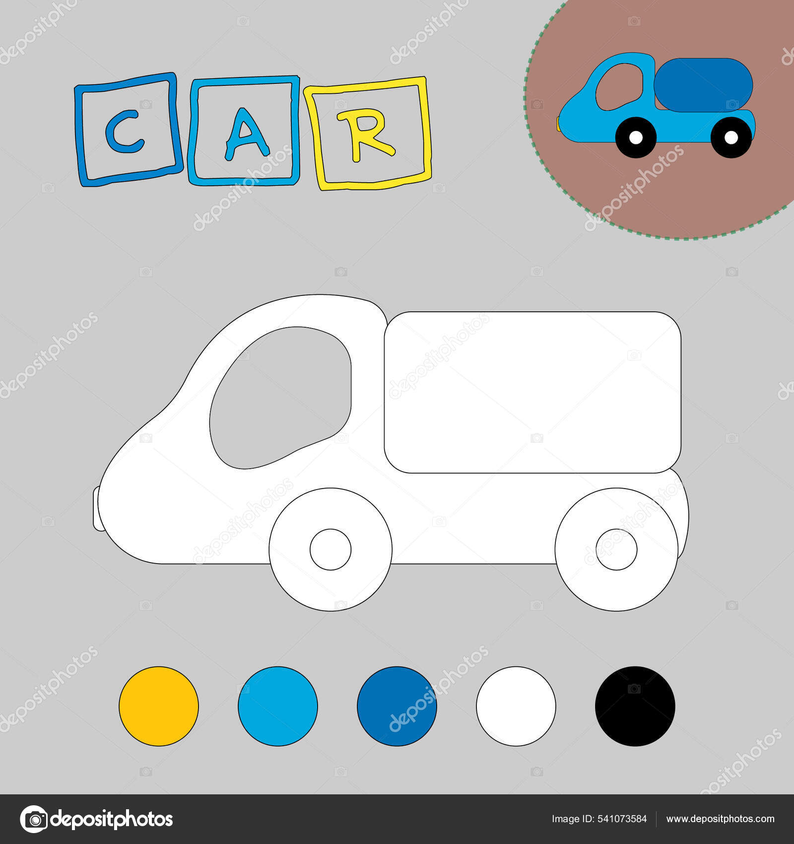 Desenhos para colorir de carros para crianças - gratuitos e imprimíveis