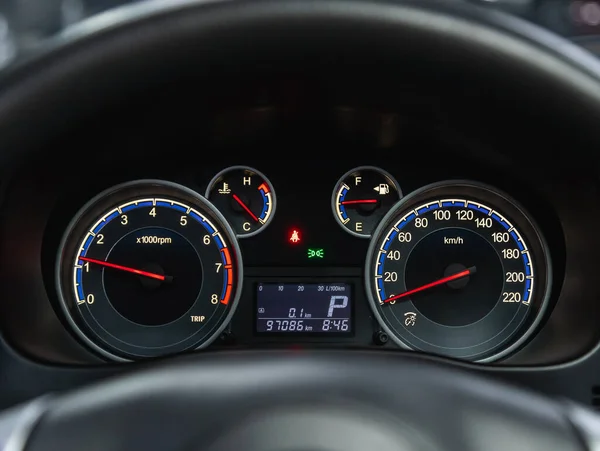 Novosibirsk Russia December 2021 Suzuki Sx4 Car Dashboard Modern Automobile — ストック写真