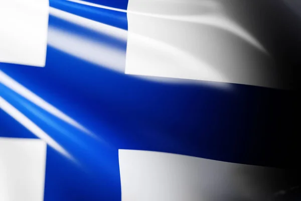 Illustration Finland National Developing Flag Country Symbol — Foto de Stock