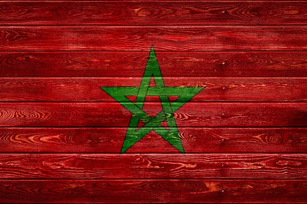 Bandeira Nacional Morocc — Fotografia de Stock