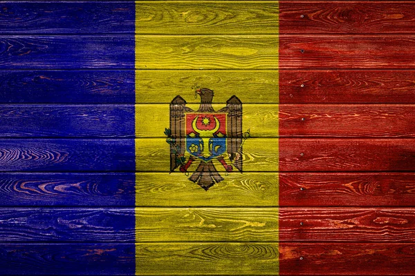 Государственный Флаг Молдова — стоковое фото