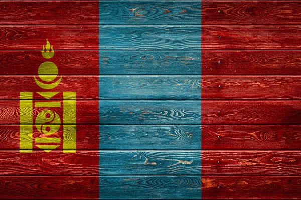 Государственный Флаг Монголи — стоковое фото