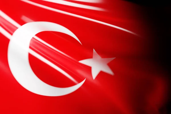 Ilustración Bandera Nacional Turca Desarrollo Símbolo País —  Fotos de Stock
