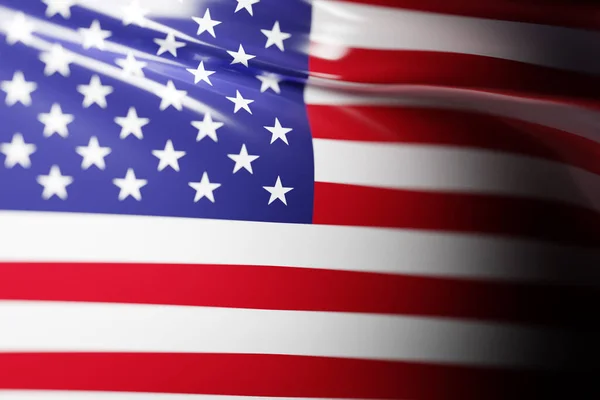Ilustrasi Bendera Pengembangan Nasional Amerika Serikat Simbol Negara — Stok Foto