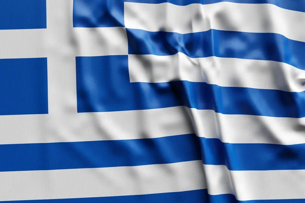 Ilustração Bandeira Desenvolvimento Nacional Grécia Símbolo Nacional — Fotografia de Stock