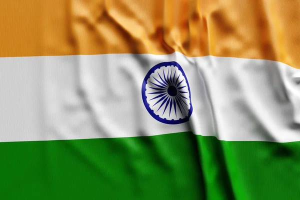 Illusztráció India Nemzeti Fejlődő Zászló Ország Szimbólum — Stock Fotó