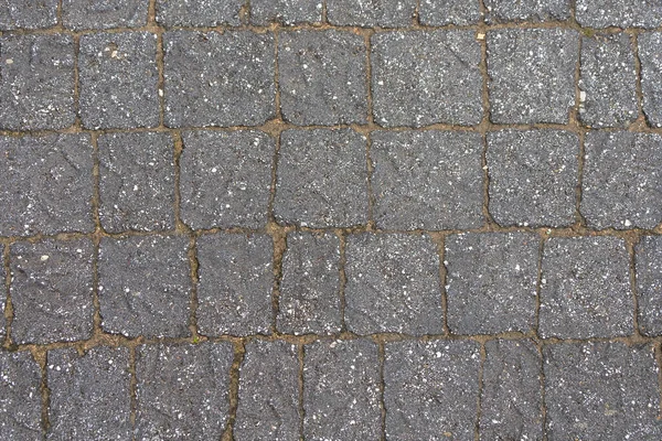 Parede Pavimentada Com Pedras Cinzentas Vista Superior Textura Pedra Telhas — Fotografia de Stock