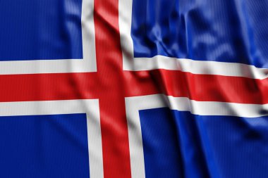 Icelan 'ın 3B illüstrasyonu