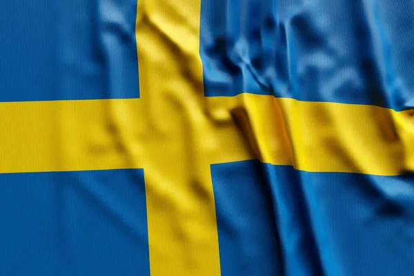 Illusztráció Svédország Nemzeti Fejlődő Zászló Ország Szimbólum — Stock Fotó