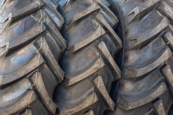 Close New Car Tires Tractors Trucks — Stock Photo, Image