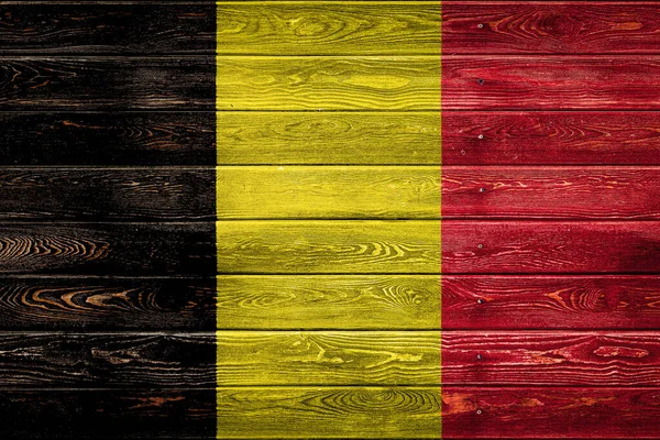 Bandeira Nacional Belgiu — Fotografia de Stock