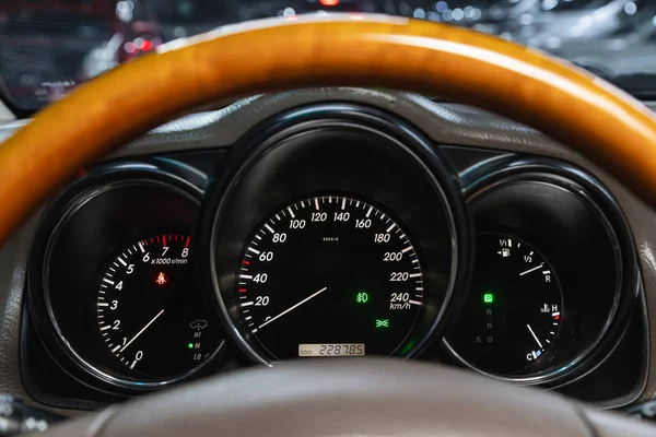 Novosibirsk Russia January 2022 Lexus Car Dashboard Modern Car Control — 图库照片