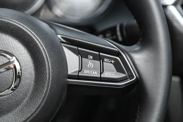 Novosibirsk Rusia Enero 2022 Mazda Vehículo Interior Coche Moderno Con — Foto de Stock