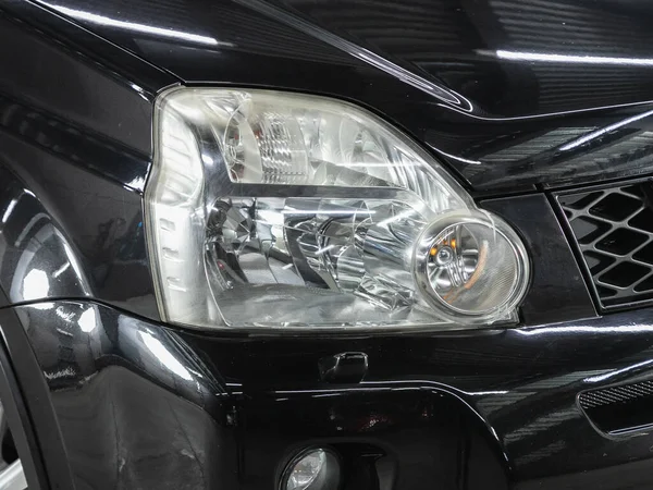 Novoszibirszk Oroszország December 2021 Nissan Trail Detail Light Close New — Stock Fotó