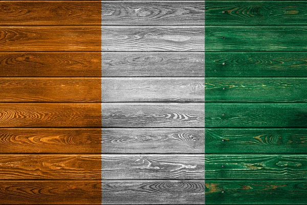 Die Nationalflagge Von Cote Ivoir — Stockfoto