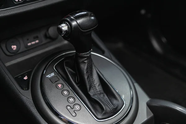 Novosibirsk Russia January 2022 Kia Sportage Automatic Gear Stick Modern — 图库照片