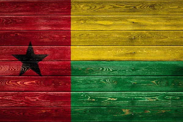 Gine Bissa Nın Ulusal Bayrağı — Stok fotoğraf