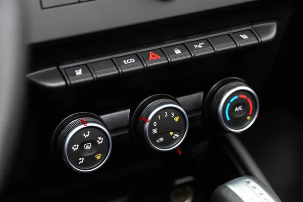 Новосибірськ Росія Лютого 2022 Renault Arkana Conditioner Air Flow Control — стокове фото