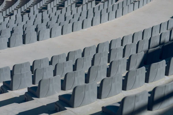 Anfiteatro Moderno Livre Com Fileiras Cadeiras Cinza — Fotografia de Stock