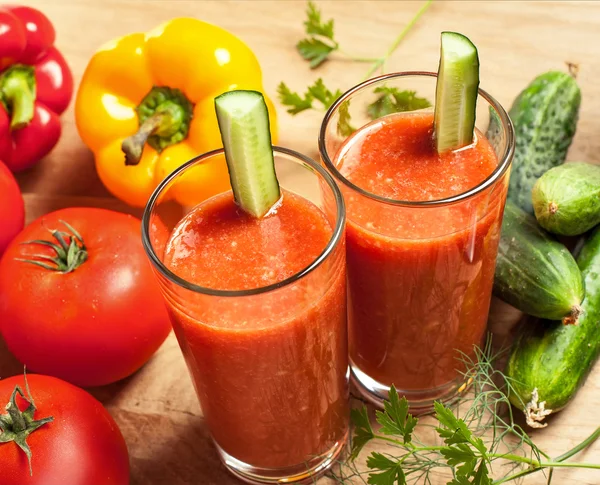 Hälsosamma vegetabiliska drink — Stockfoto