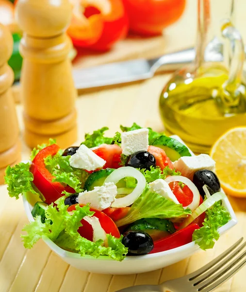 Griechischer Salat — Stockfoto