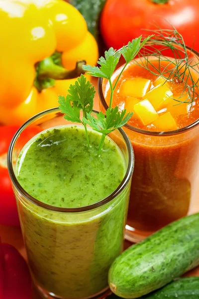 Здоровый овощной напиток — стоковое фото