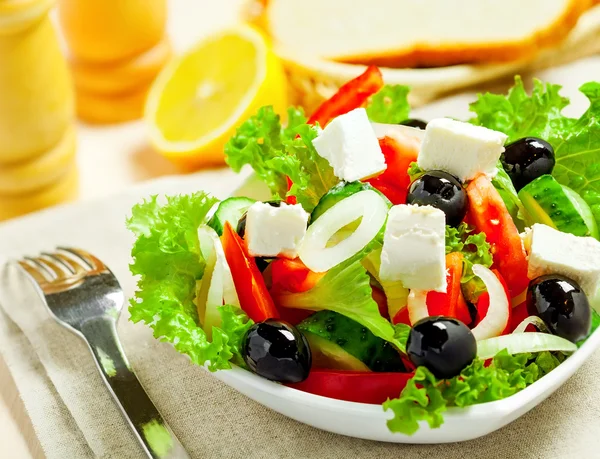 Greek salad — Stock Photo, Image