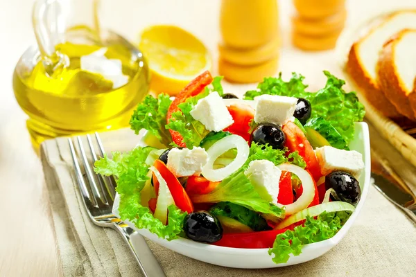 Griechischer Salat — Stockfoto