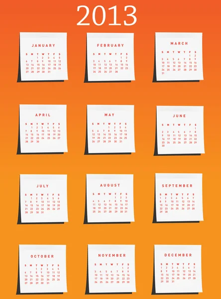 Kalender — Stockvektor