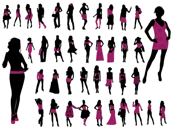 Filles de mode — Image vectorielle