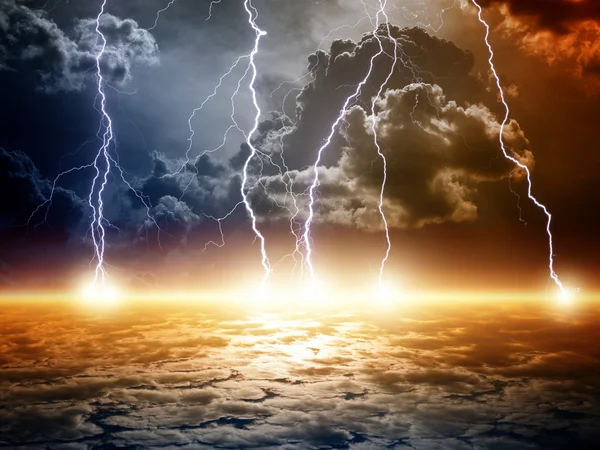 Dramatic apocalyptic background — Stock Photo, Image