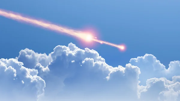 Asteroid, meteorite impact — Stock Photo, Image