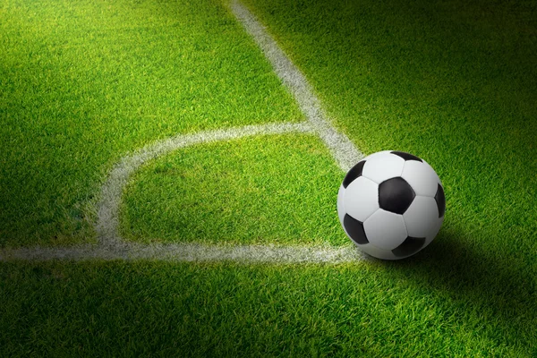 Pallone da calcio, stadio — Foto Stock