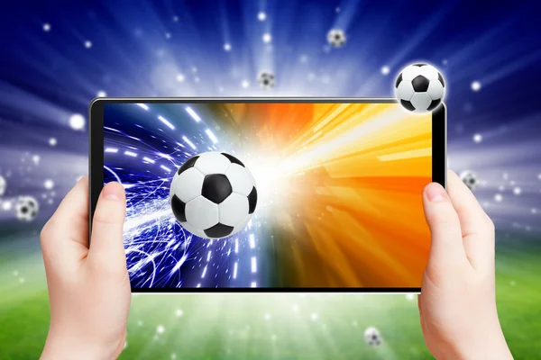 Soccer online — Stock Photo, Image