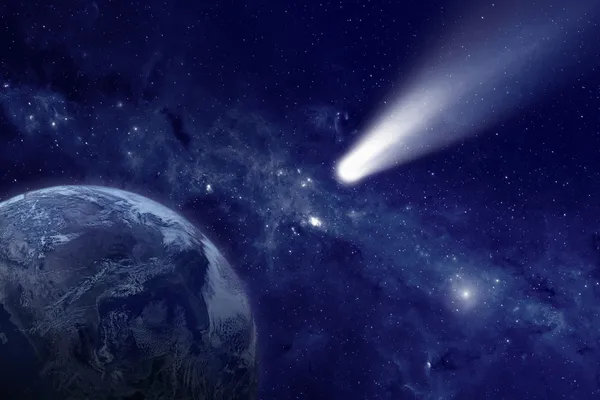 Comet in space — Stock Photo, Image