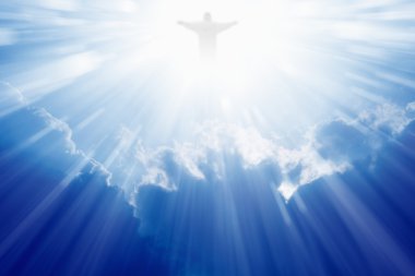 Jesus Christ in heaven clipart